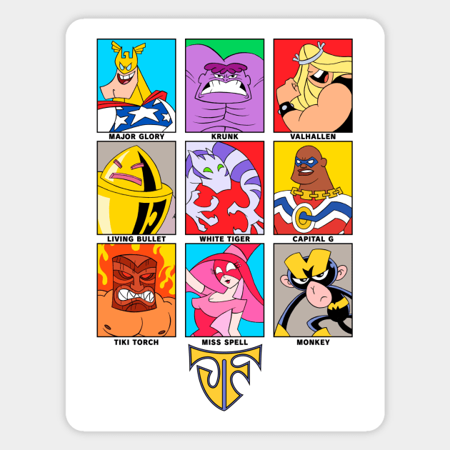 The Justice Friends Magnet by FlamingFox